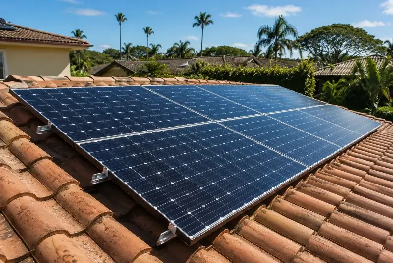 Installation de panneaux solaires à Saint-Mathurin